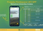 PETUNJUK PEMBAYARAN UKT/SPP/PI MAHASISWA UNAND